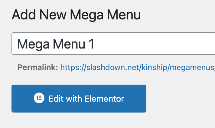 Mega Menu