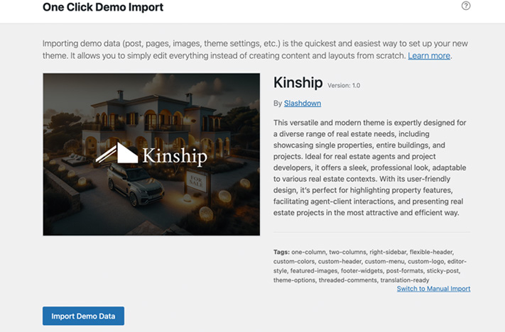 Import demo