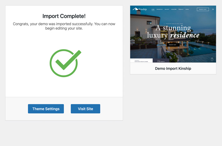 Import demo